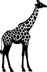 Naklejka premium giraffe silhouette vector illustration