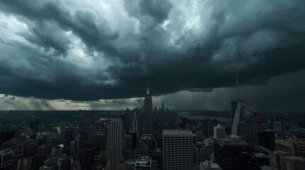 Stormy Sky above New York City