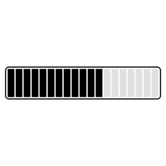 Progress Loading Bar Icon for Web and App Interface. Vector Illustration