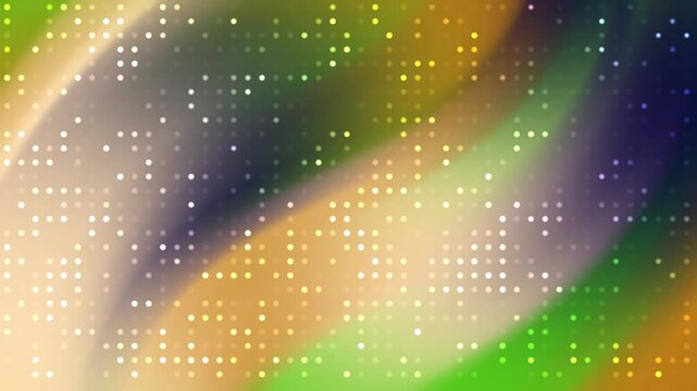 Celestial Glow Dotted matrix background with dynamic wavy color gradients creating a vibrant and modern abstract animation.