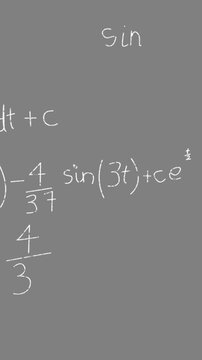Animation of math graps and data over grey background