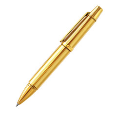 Professional Gleaming Gold Ballpoint Pen on Smooth Barrel for Business and Luxury Writing