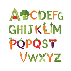 Vegetable Alphabet