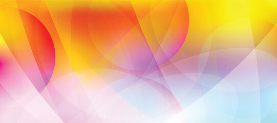 Abstract gradient background with vibrant color blend curves and flowing circular wave.