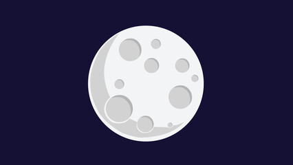 Obraz premium Cartoon moon planet 