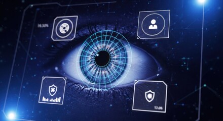 Eye scan security interface