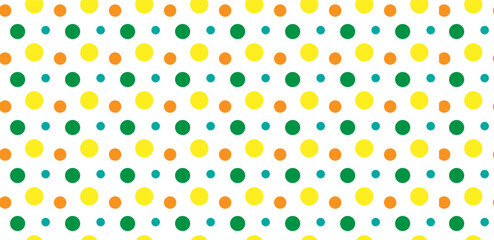 Seamless pattern, colourful dots background