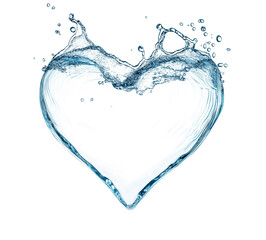 Blue water splash or wave splash isolated on transparent background png .generated ai	