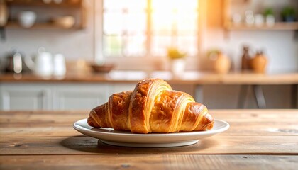 croissant on a plate