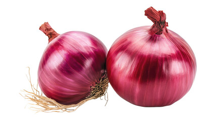 Freshly harvested red onions showcasing vibrant color and smooth skin
