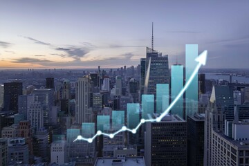 Stock market growth in new york city financial hub