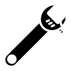 Spanner Vector Glyph Icon Design