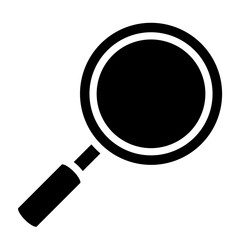 Magnifying Glass Vector Glyph Icon Design
