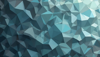Obraz premium Abstract Geometric Low Poly Background with Blue and Gray Triangles for Modern Designs, Commercial Use