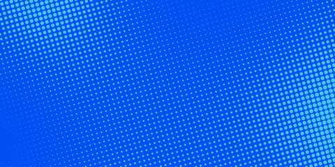 Pop art background in retro comics book style with halftone texture blue color. Superhero cartoon fun backdrop design