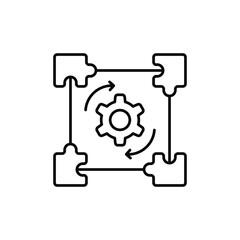 Adaptation vector icon for web design isolated on white background