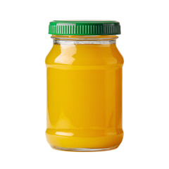 Orange Juice Bottle Green Cap Refreshing Drink Healthy Beverage