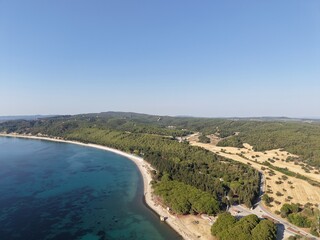 Fototapeta premium Aerial view of the beautiful landscape
