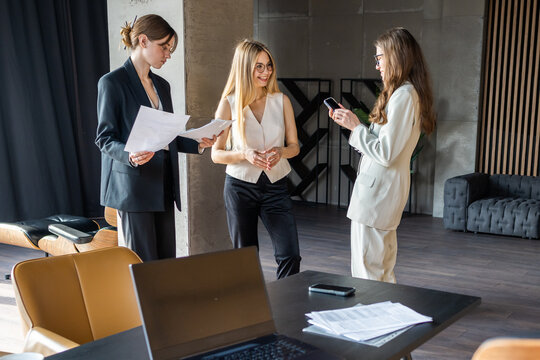 Creative agency employees planning marketing strategies