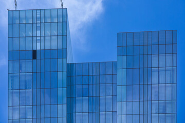 modern office building with blue sky