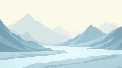 Serene Mountain Lake Vista mountains water