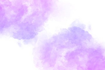 A delicate watercolor wash of purple hues creates an ethereal and dreamy background, perfect for adding a touch of soft, romantic elegance to any design, isolated on transparent background