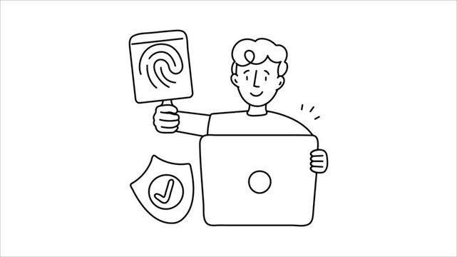 Biometric Securite Animation MP4 file