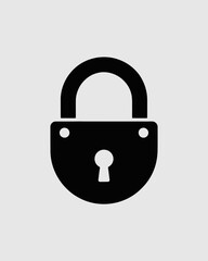 lock, padlock, security, illustration, icon, protection, keyhole, safety, closed, secure, safety symbol, protection icon, black, locked, privacy, security lock, access, locked icon, padlock design, se