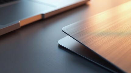 Brushed metal laptop detail technology silver