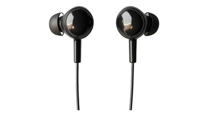 Quality earbuds in a minimalist black design suitable for music and calls