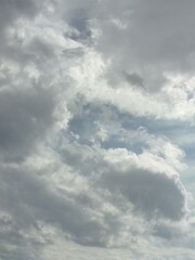 sky and clouds after rain