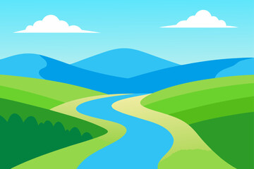 Obraz premium landscape with mountains