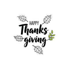 Happy thanksgiving day vector illustration.