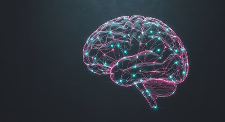 Digital Brain with Radiant Network Nodes Symbolizing AI, Machine Learning, and Neuroscience Innovation