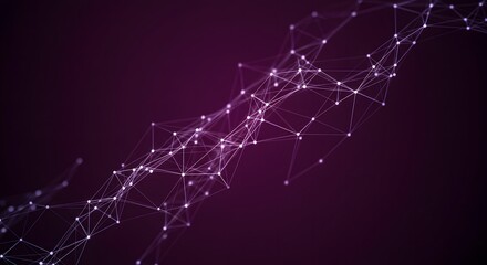 Digital Web of Interlinked Dots Representing Technology and Social Media Connectivity