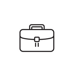 Vector art of business briefcase icon isolated on white background
