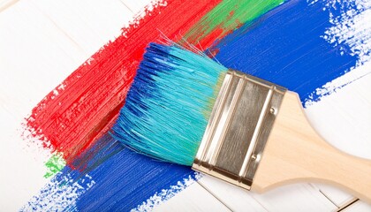 paint brush and color guide