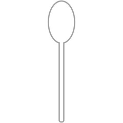 gray outline spoon icon