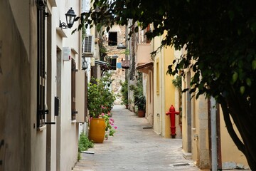 Obraz premium Chania Old Town in Crete island, Greece