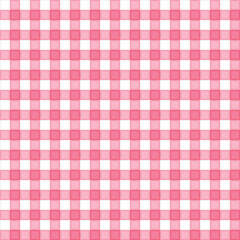 Pink and white plaid seamless pattern. Gift pattern