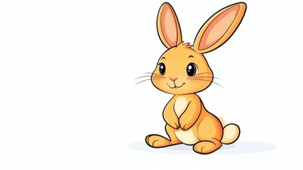 Cute cartoon rabbit illustration.
