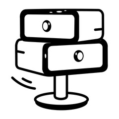 A sketchy style icon showing toilet
