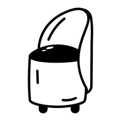 A sketchy style icon showing toilet
