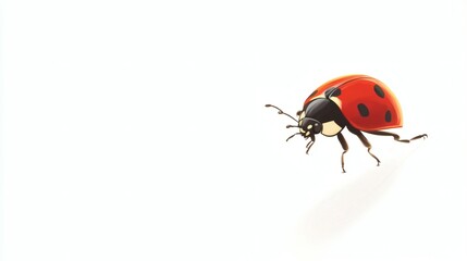 Fototapeta premium Detailed illustration of a ladybug.