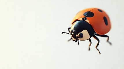 Fototapeta premium Detailed illustration of a ladybug.