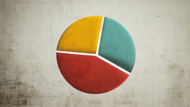 Animated Pie Chart with Changing Sections for Business Presentations and Financial Reports