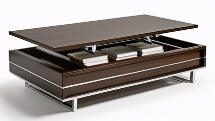 both a coffee table and a secret bookcase