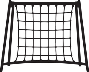 Soccer Goal Net Sport Equipment for Football Games and Competitive Team Play Illustration
