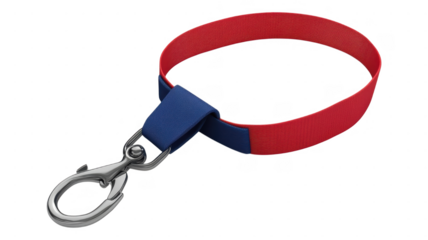 Brightly colored dog leash with sturdy clip for easy handling during walks