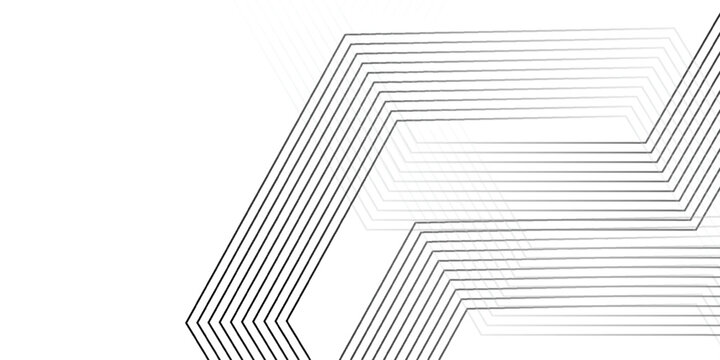 octagon with modern geometric background with white color gradation. vector technology design concept